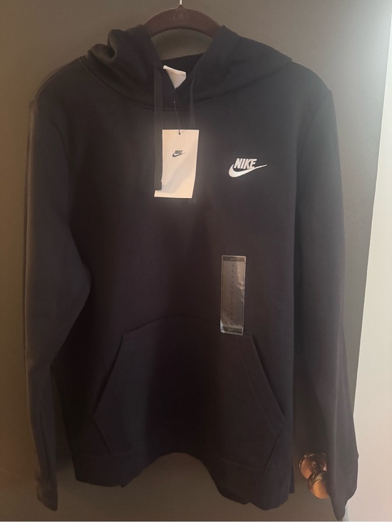 Nike Tops - Nike Women's Black Logo Hoodie Sweatshirt size Large NWT